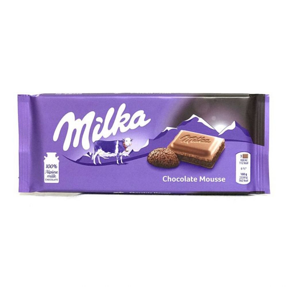 Milka Chocolate Mousse Bar-100 g | European Chocolate Bars