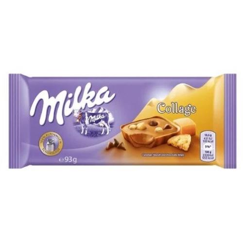 Milka Collage Caramel Alpine Milk Chocolate Bars
