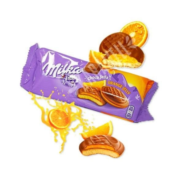 Milka Choco Jaffa Orange Jelly - 147 g european snacks Europe biscuit crackers biscuits snack  milk chocolate jam fruit snack