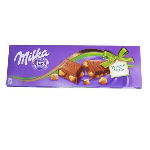 Milka Whole Nuts Alpine Milk Chocolate Bars