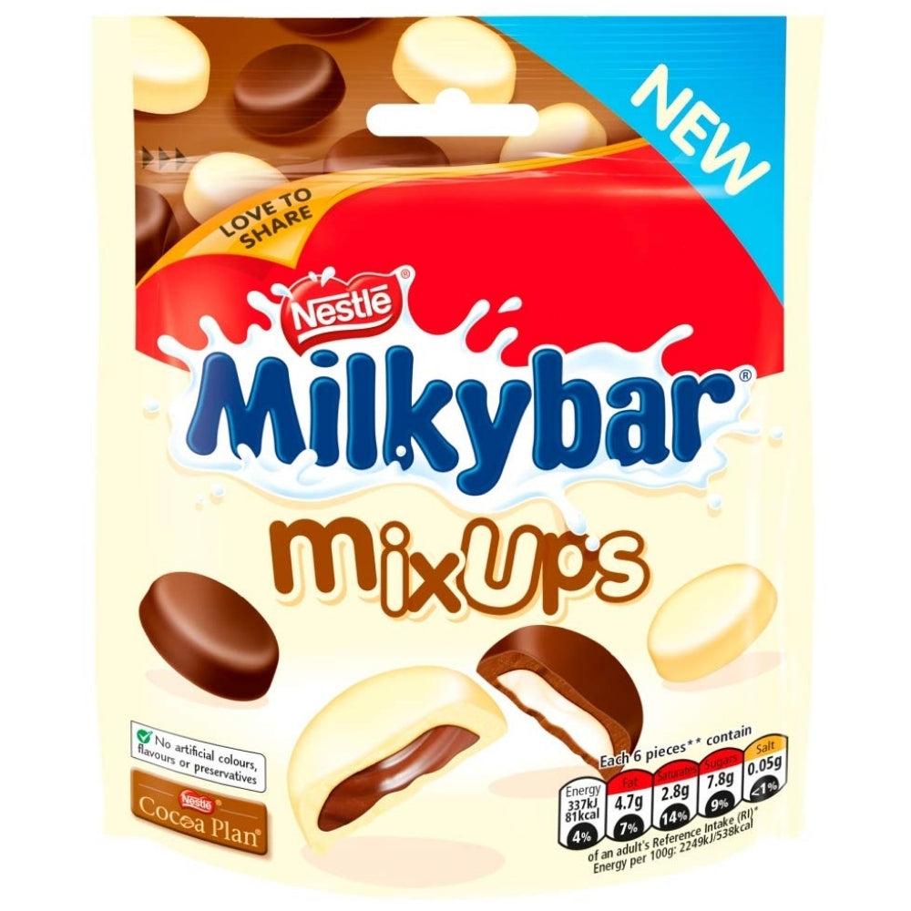 Milkybar Mix-Ups White and Milk Chocolate - British Candy