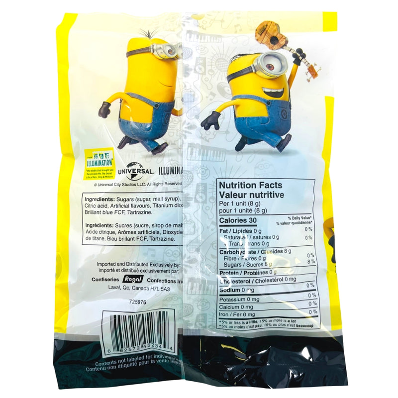 Minions Pops 15ct - 120g - Lollipop - Nutritional Info - Ingredients