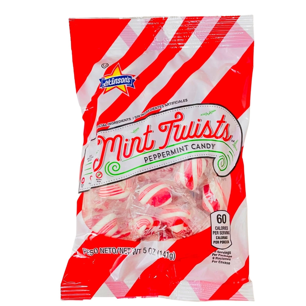 Atkinson's Natural Mint Twists Peppermint Candy - 141 g – Candy Funhouse CA