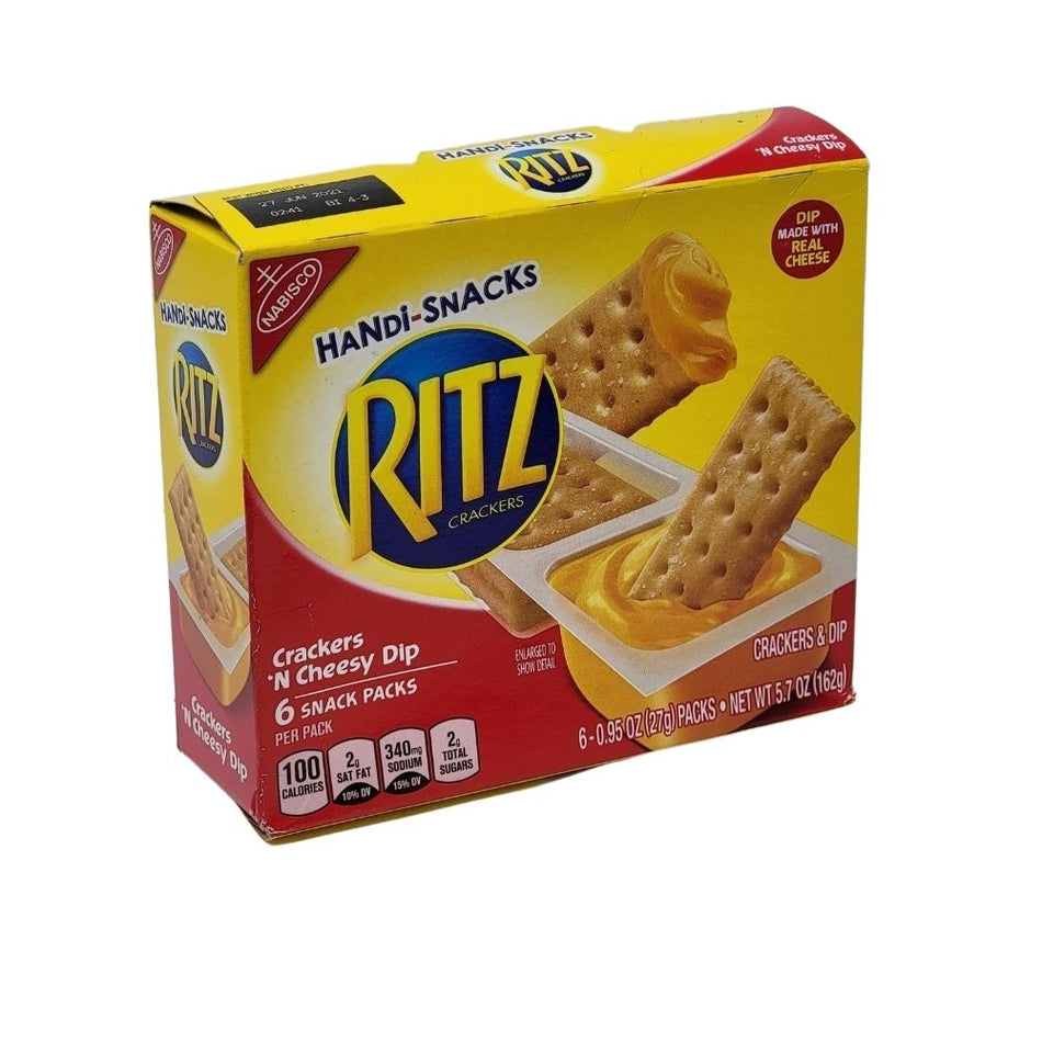 Handi-Snacks Ritz Crackers 'N Cheesy Dip 6 Snack Packs - 5.7oz Candy Funhouse Online Candy Shop