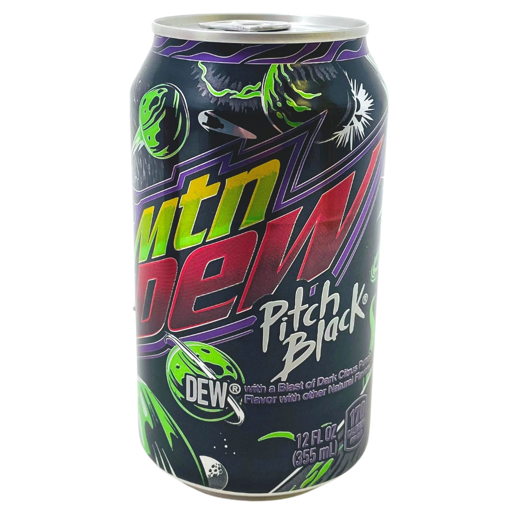 Mountain Dew Pitch Black - 355mL | Candy Funhouse – Candy Funhouse CA