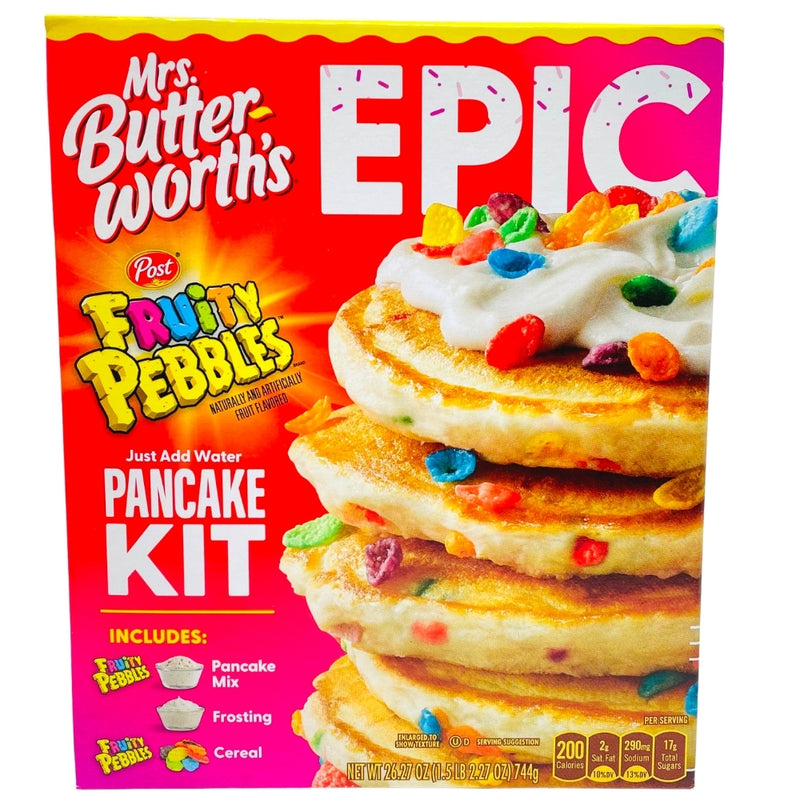 Mrs. Butterworth's Fruity Pebbles Pancake Kit - 744g