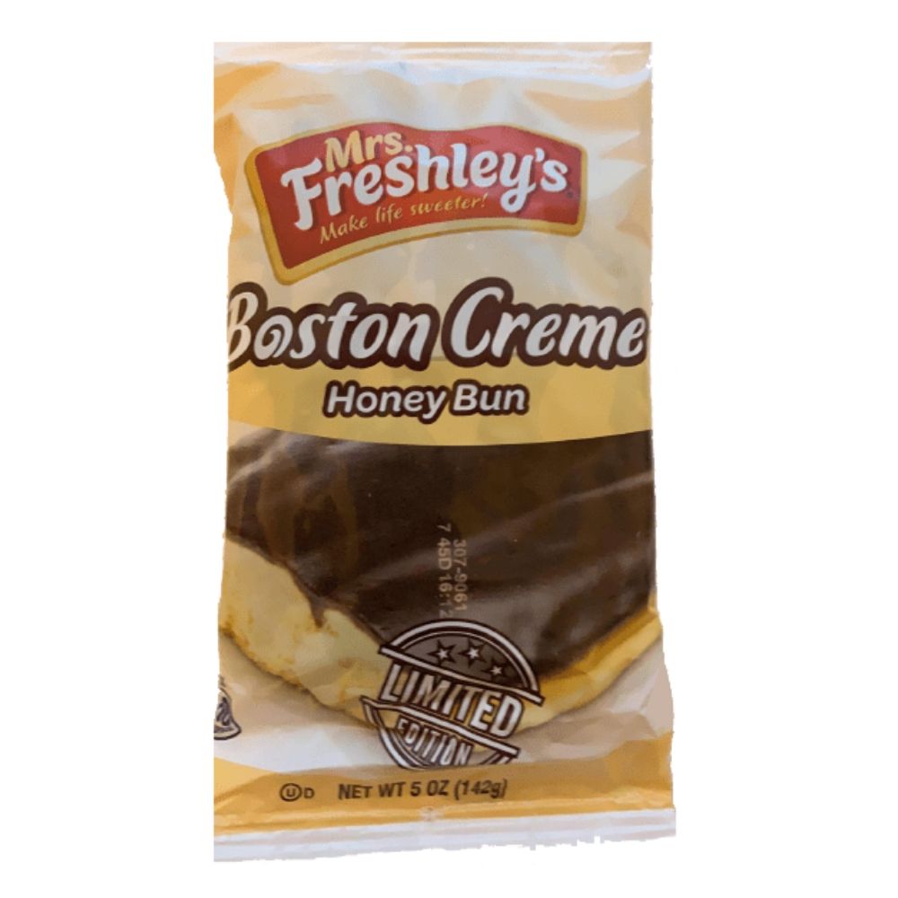 Mrs Freshley’s Boston Creme Filled Honey Bun
