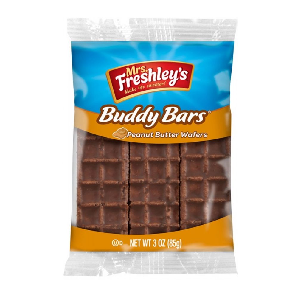 Mrs Freshley's Buddy Bars-Peanut Butter Wafers