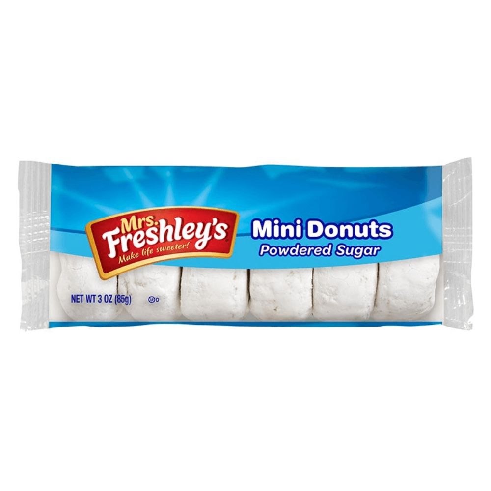 Mrs Freshleys Powdered Sugar Mini Donuts-85 g