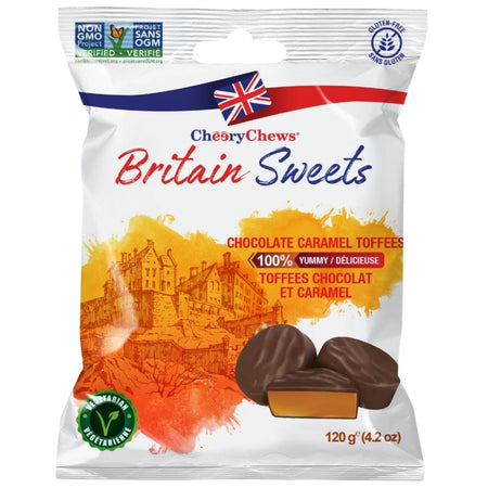 Naseeb International Cheery Chews Britain Sweets Chocolate Caramel Toffees 120 g Candy Funhouse Online Candy Shop