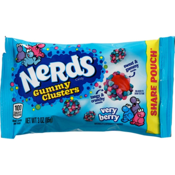 Nerds Gummy Clusters Very Berry - 3oz Willy Wonka