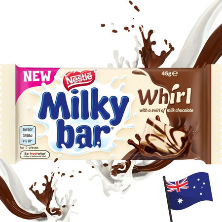 Nestle Milkybar Whirl (Aus) - 45g Australian white chocolate