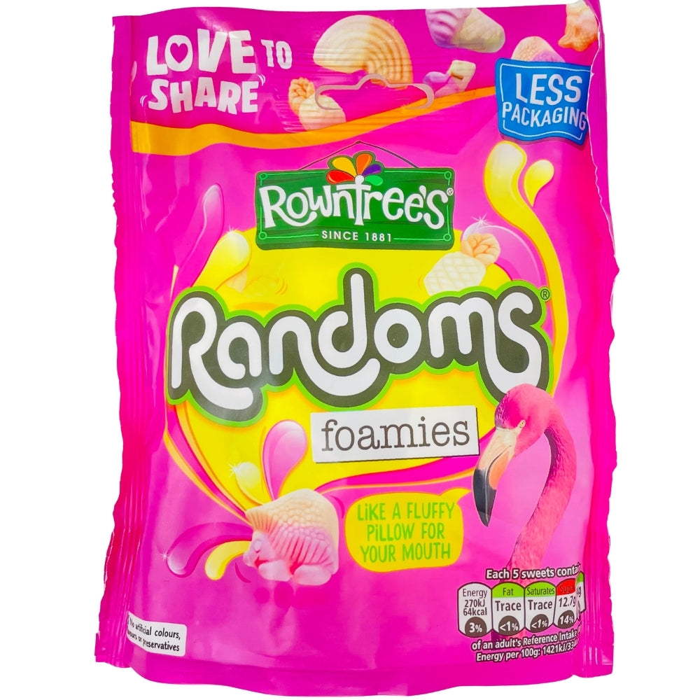 Rowntree's Randoms Foamies Pouch - 140g | Candy Funhouse – Candy ...
