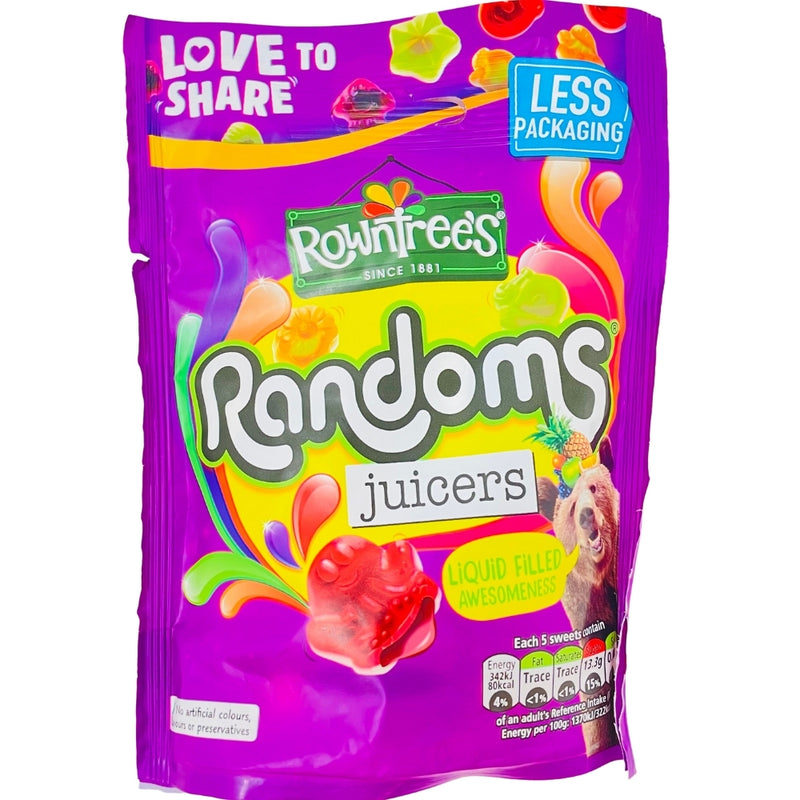 Rowntree's Randoms Juicers Pouch - 140g | Candy Funhouse