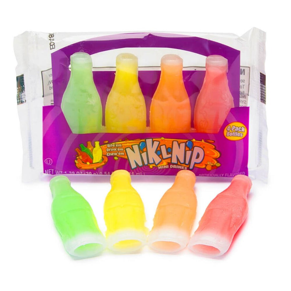 Nik L Nip - Wax Bottle Candy-4 Pack