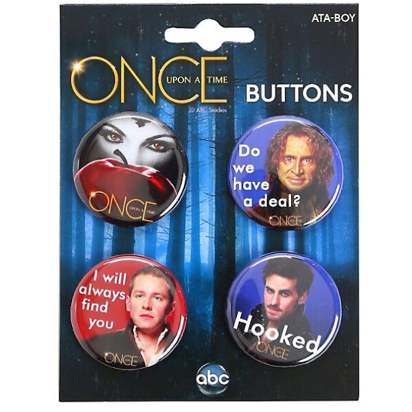 Once Upon A Time Decorative Pins/Buttons
