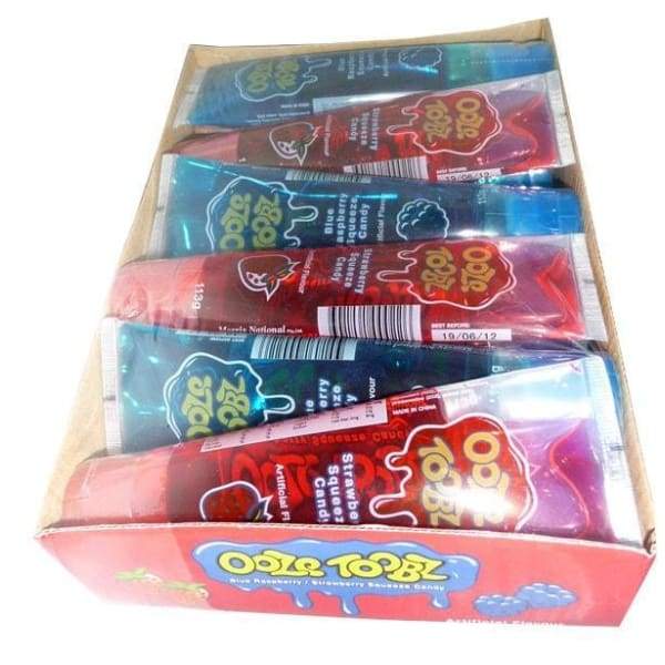 Ooze Toobz Blue Raspberry/Strawberry Squeeze Candy Morris National Inc. - 2000s Era_2000s liquid Novelty Retro