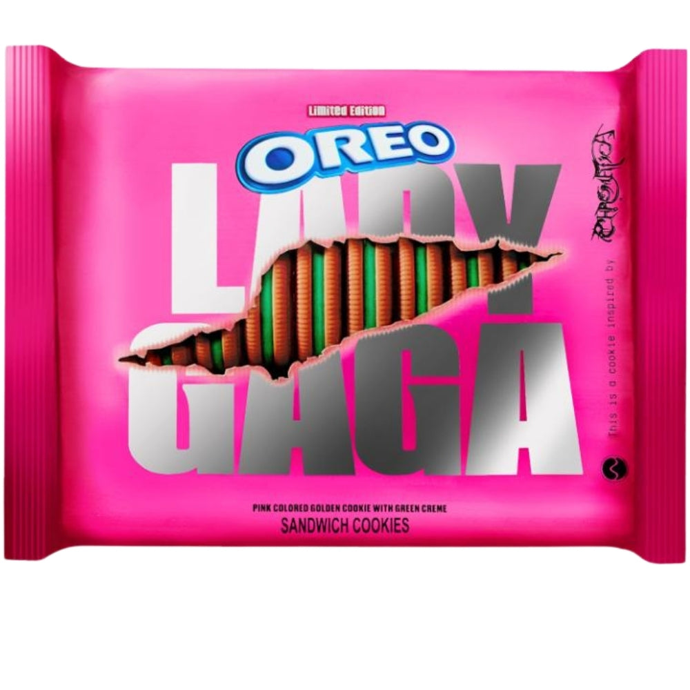 NEW Release from Oreo! Lady GaGa Chromatica merch Inspired Cookies 2021's Must-Try Snacks pink green oreos cookies special edition canada