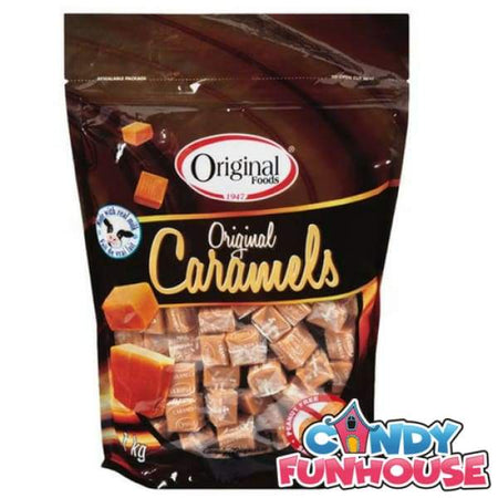 Original Caramels Original Foods 1.2kg - 1940s Canadian Canadian Candy Colour_Brown Era_1940s