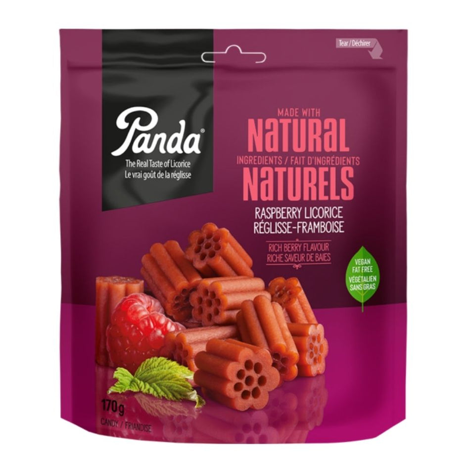 Panda Natural Raspberry Licorice Candy - 170g