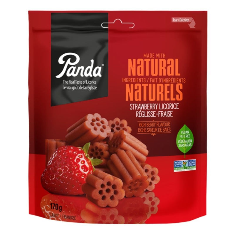Panda Natural Strawberry Licorice Candy - 170g