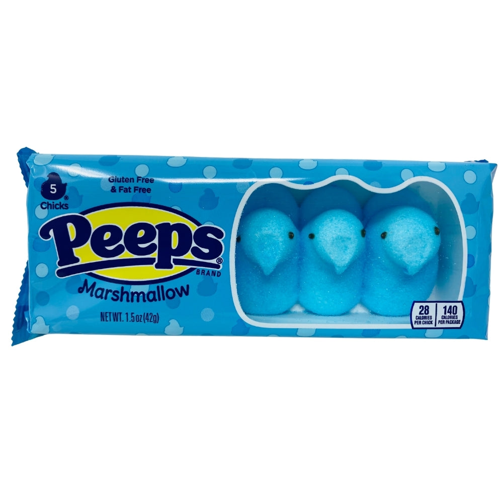 Blue Raspberry Peeps5 Peeps 5ct Blue Chicks - 1.5oz | Candy Funhouse – Candy Funhouse CA