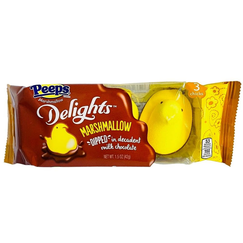 Peeps Delights Chocolate Dipped Yellow Chicks - 1.5oz