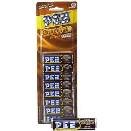 PEZ Chocolate Candy Refill Rolls-8PK Pez 100g - pez vegan