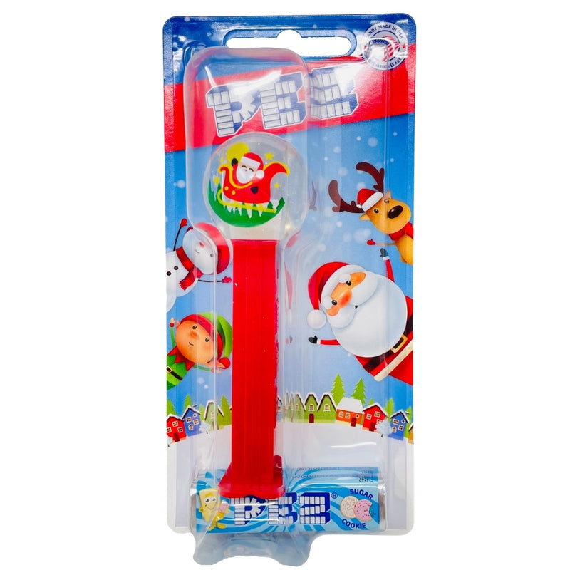 Christmas PEZ Santa Sleigh Snow Globe