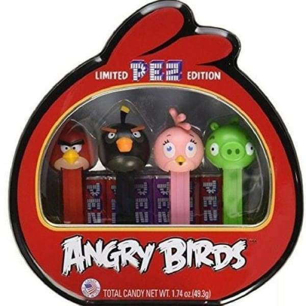 PEZ Collections-Angry Birds Tin Gift Set Pez 0.25kg - collectible Novelty pez Retro scooby-doo