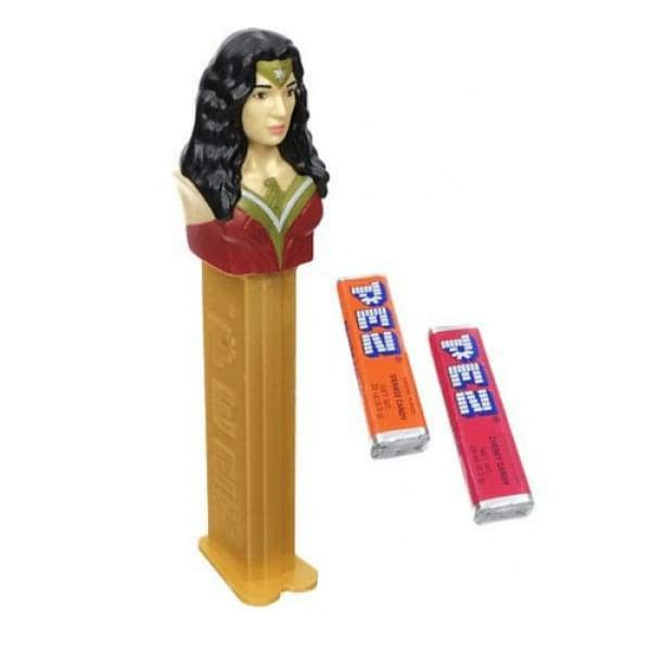PEZ DC-Wonder Woman Pez 0.02kg - collectible hard candy Novelty pez vegan