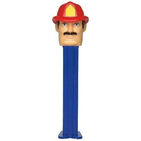 Pez Heroes-Fireman Pez 0.02kg - Christmas Stocking Stuffers collectible hard candy Novelty pez