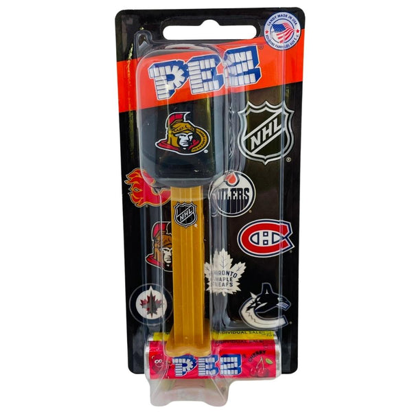 PEZ NHL Puck - Ottawa Senators | Candy Funhouse – Candy Funhouse CA