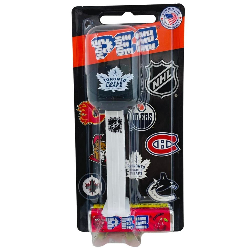 PEZ NHL Puck - Toronto Maple Leafs - PEZ - PEZ Candy - PEZ Dispenser - NHL Candy - NHL Jersey - PEZ Dispensers - Candy PEZ Dispensers - PEZ Candy Dispenser - PEZ Dispenser Canada