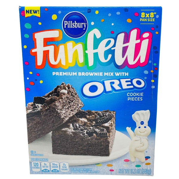 Funfetti Brownie Mix with Oreo Cookie Pieces - 440g