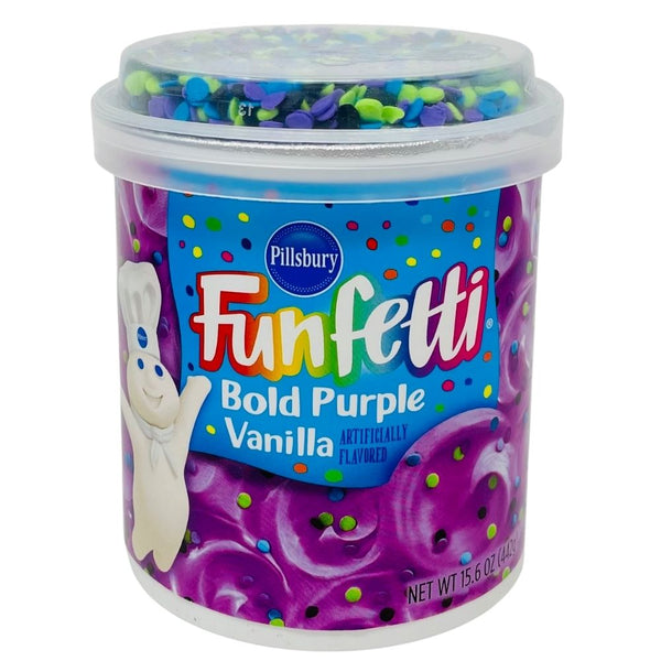 Funfetti Bold Purple Vanilla Frosting with Sprinkles - 442g