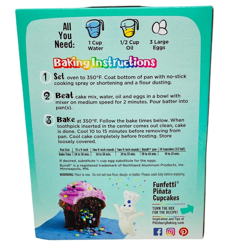 Funfetti Chocolate Cake & Cupcake Mix - 432g