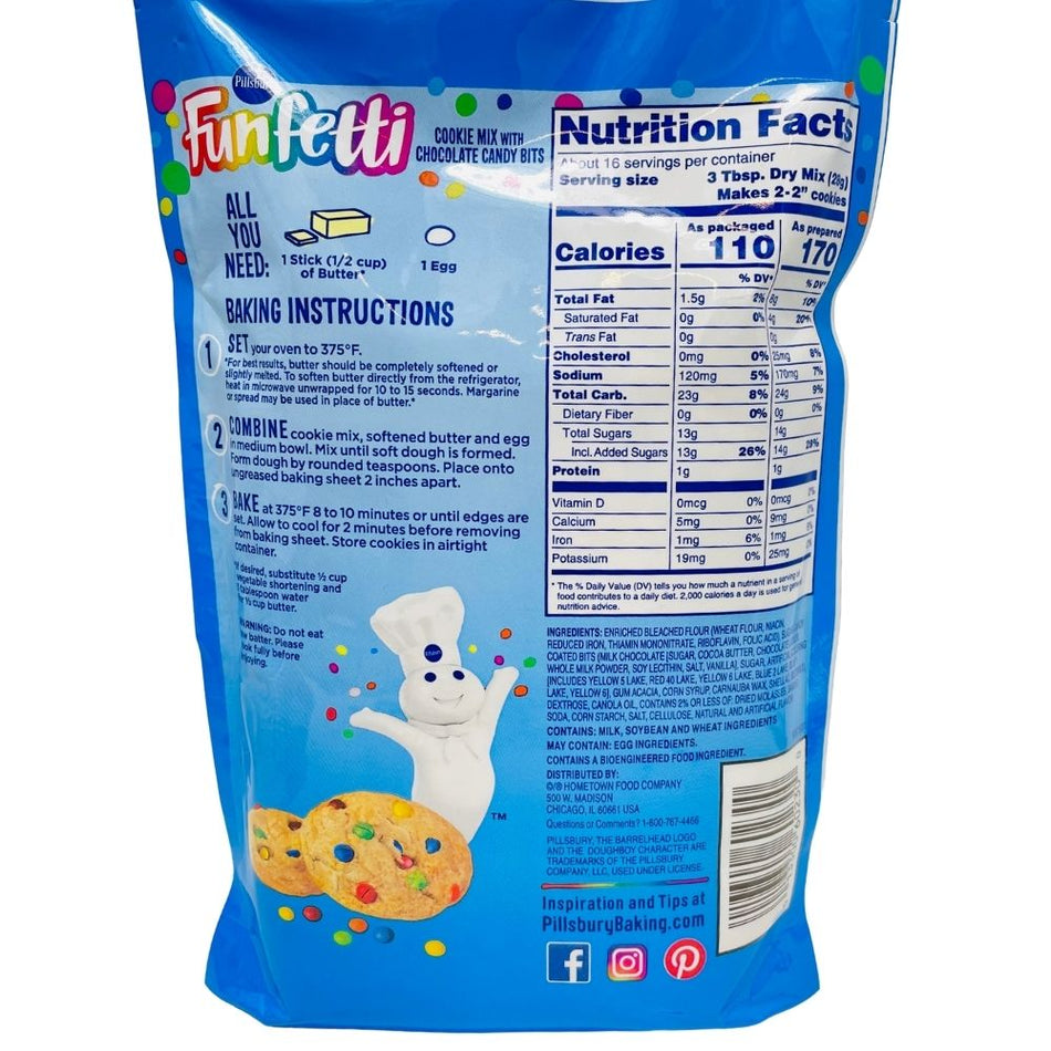 Funfetti Cookie Mix with Chocolate Candy Bits - 454g