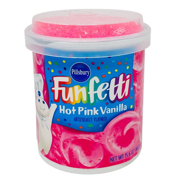 Funfetti Hot Pink Vanilla Frosting with Sprinkles - 442g