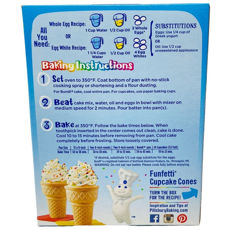 Funfetti Vanilla Cake & Cupcake Mix - 432g
