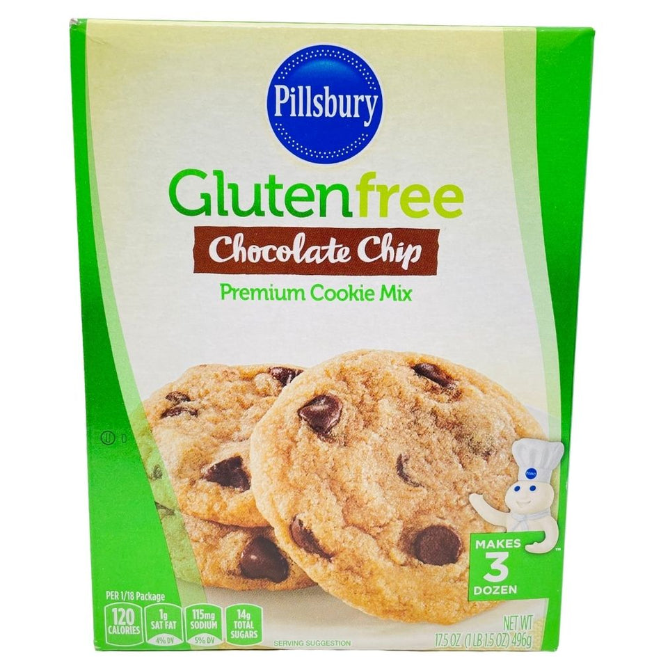 Pillsbury Gluten Free Chocolate Chip Cookie Mix - 496g Candy Funhouse Online Candy Shop