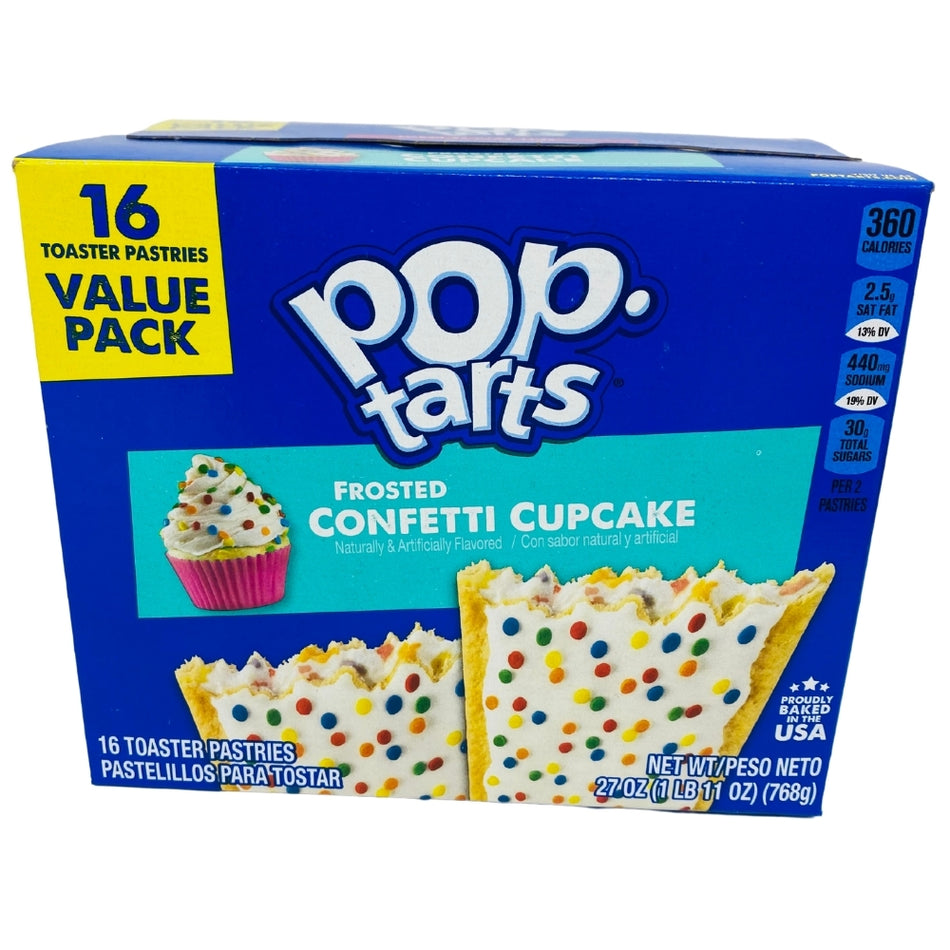 Pop-Tarts Cupcake Frosted Confetti Cupcake - 768g - Pop Tart - Pop Tarts - Pop Tart Flavours - Pop Tarts Canada - Pop Tarts Cupcake Frosted Confetti Cupcake - Pop Tarts Cupcake