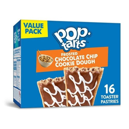 pop tarts frosted chocolate chip cookie dough 16 toaster pastries candy funhouse online