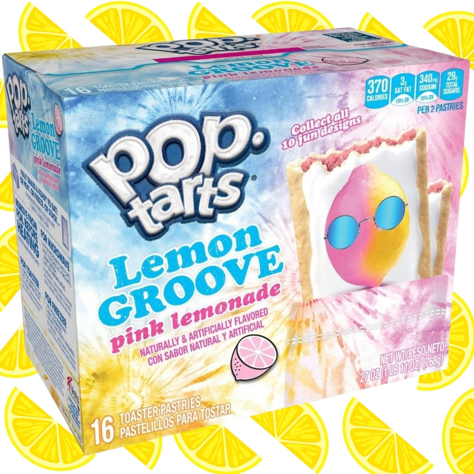 Pop-Tarts Lemon Groove Pink Lemonade (16 Pack) - 27oz