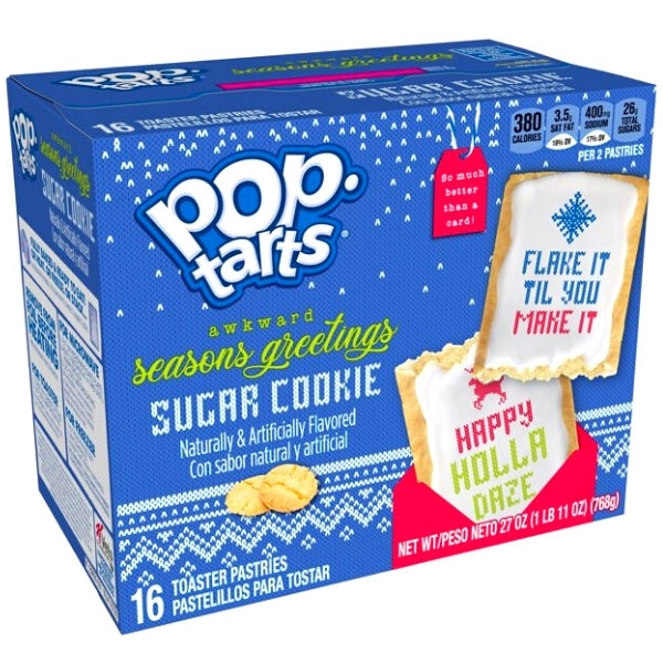 Pop Tarts Limited Edition Seasons Greetings Sugar Cookie  - 768g christmas