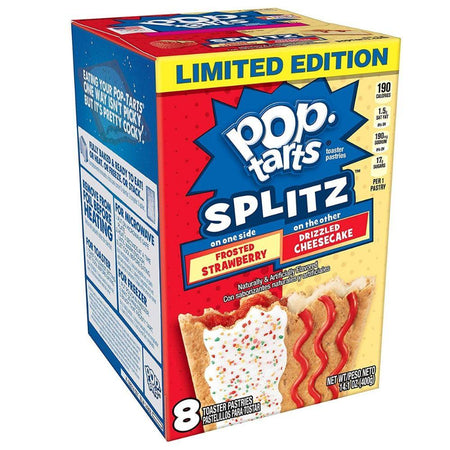 Pop Tarts Splitz Frosted Strawberry Drizzled Cheesecake