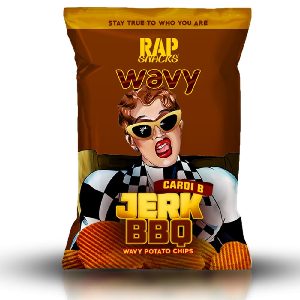 Rap Snacks-Cardi B Jerk BBQ Wavy Potato Chips-78 g
