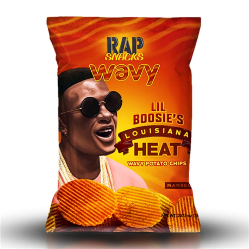 Rap Snacks Lil Boosie's Louisiana Heat Wavy Potato Chips-78 g