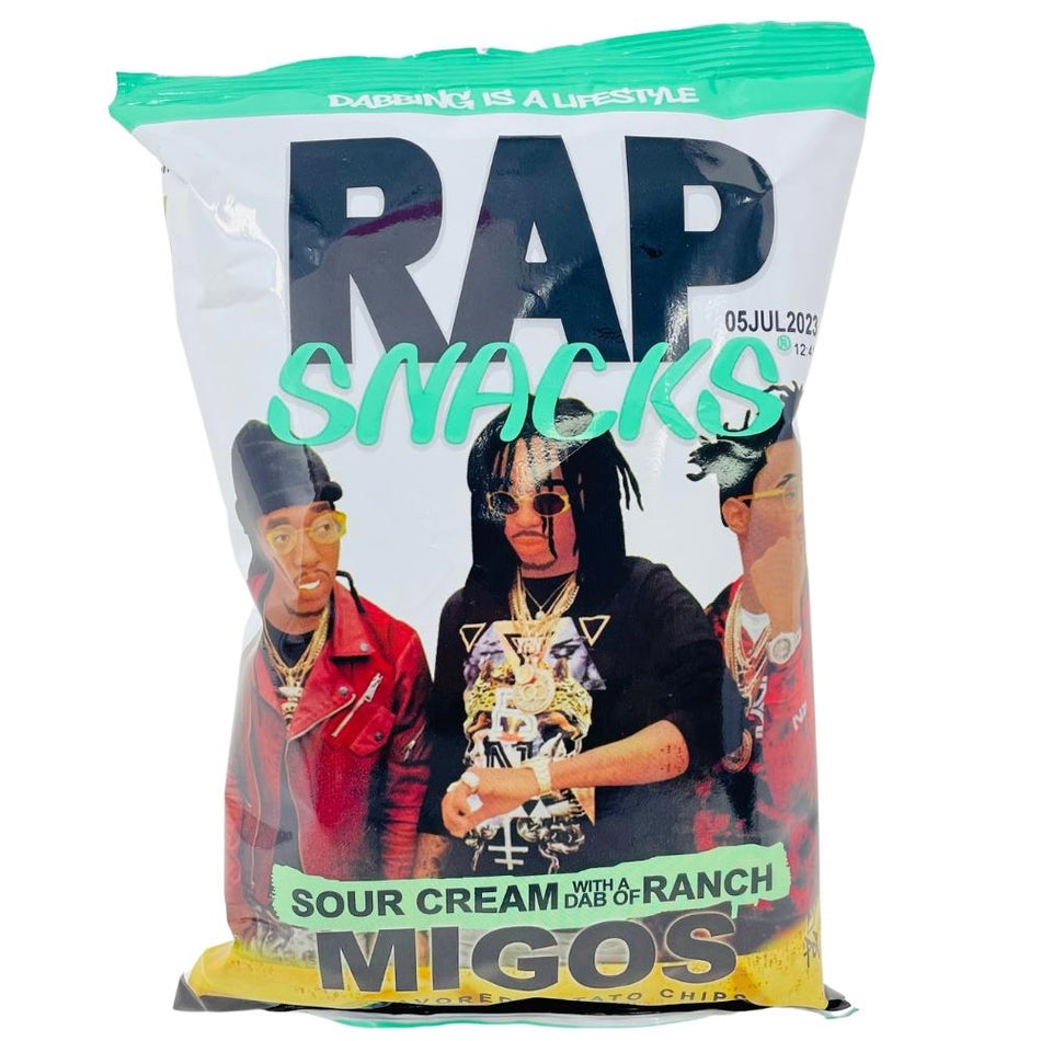Rap Snacks Migos Sour Cream With A Dab Of Ranch Chips - 2.5oz