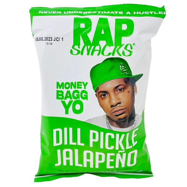 Rap Snacks Money Bagg Yo Dill Pickle Jalapeno - 2.5oz